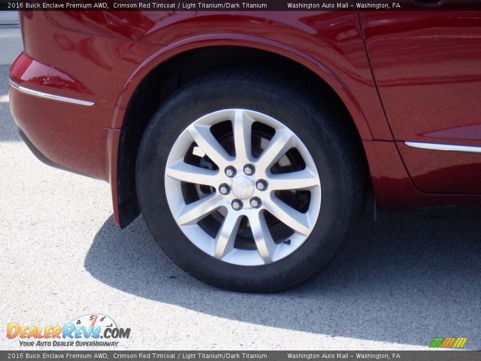 2016 Buick Enclave Premium AWD Crimson Red Tintcoat / Light Titanium/Dark Titanium Photo #3