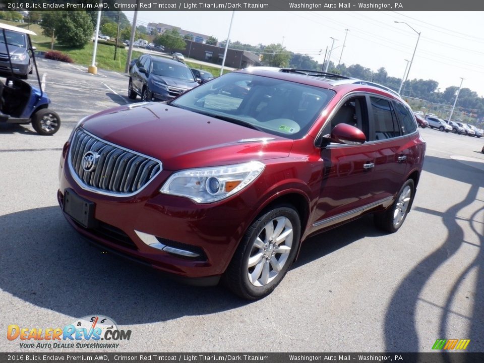 2016 Buick Enclave Premium AWD Crimson Red Tintcoat / Light Titanium/Dark Titanium Photo #6