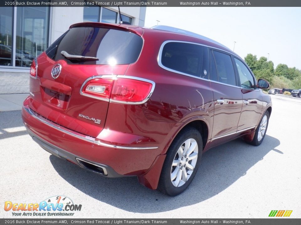 2016 Buick Enclave Premium AWD Crimson Red Tintcoat / Light Titanium/Dark Titanium Photo #10