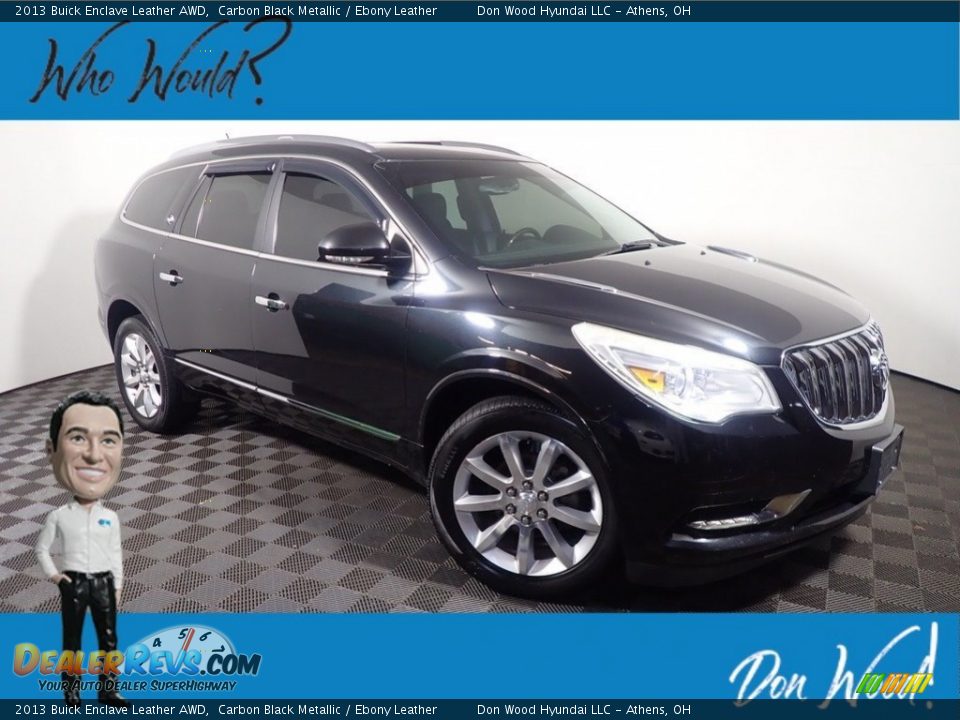 2013 Buick Enclave Leather AWD Carbon Black Metallic / Ebony Leather Photo #1