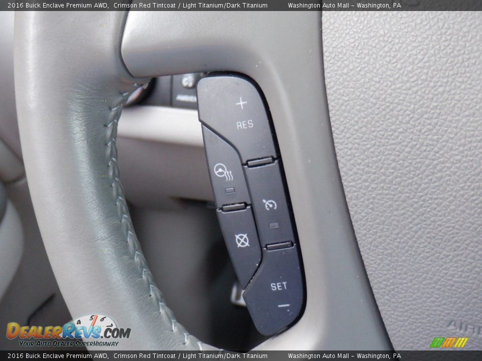 2016 Buick Enclave Premium AWD Crimson Red Tintcoat / Light Titanium/Dark Titanium Photo #31