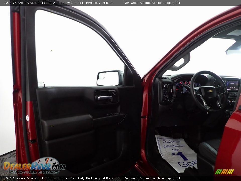 2021 Chevrolet Silverado 1500 Custom Crew Cab 4x4 Red Hot / Jet Black Photo #10