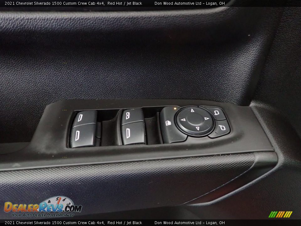 2021 Chevrolet Silverado 1500 Custom Crew Cab 4x4 Red Hot / Jet Black Photo #11