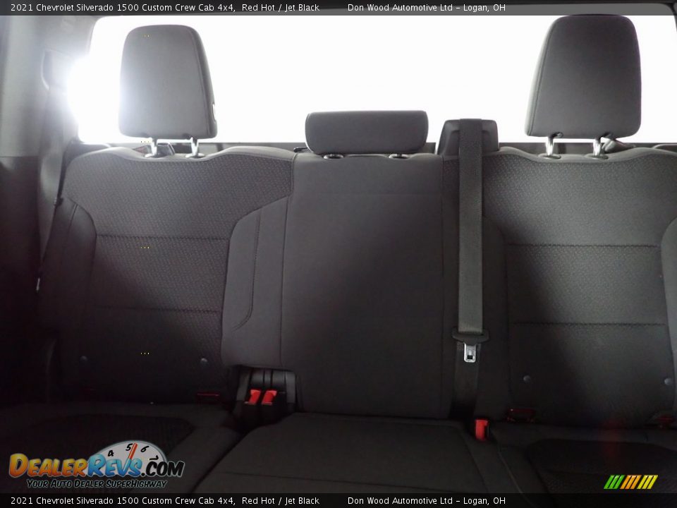 2021 Chevrolet Silverado 1500 Custom Crew Cab 4x4 Red Hot / Jet Black Photo #20