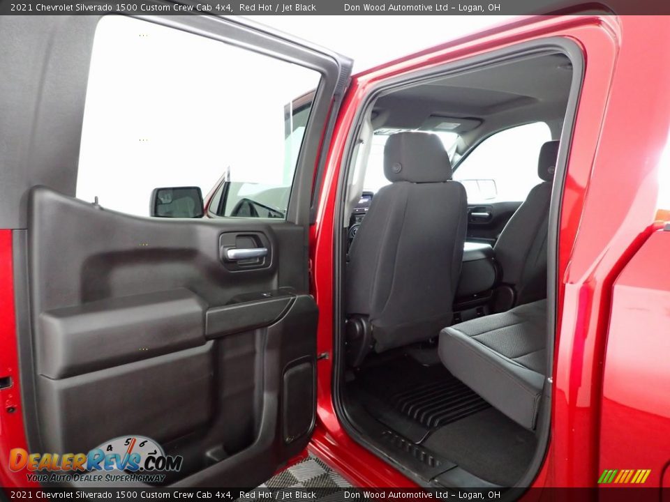 2021 Chevrolet Silverado 1500 Custom Crew Cab 4x4 Red Hot / Jet Black Photo #21