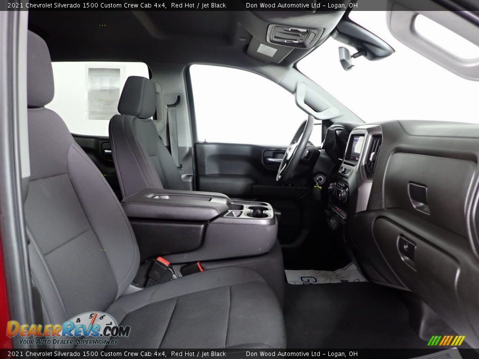 2021 Chevrolet Silverado 1500 Custom Crew Cab 4x4 Red Hot / Jet Black Photo #25