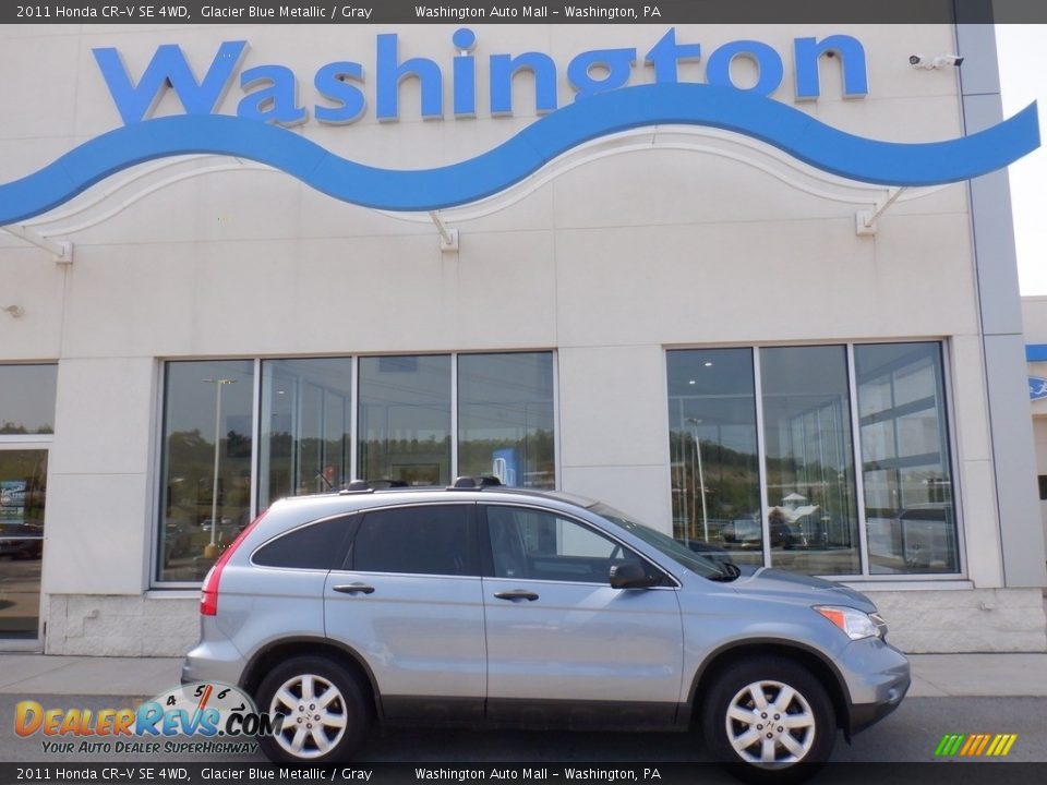 2011 Honda CR-V SE 4WD Glacier Blue Metallic / Gray Photo #2