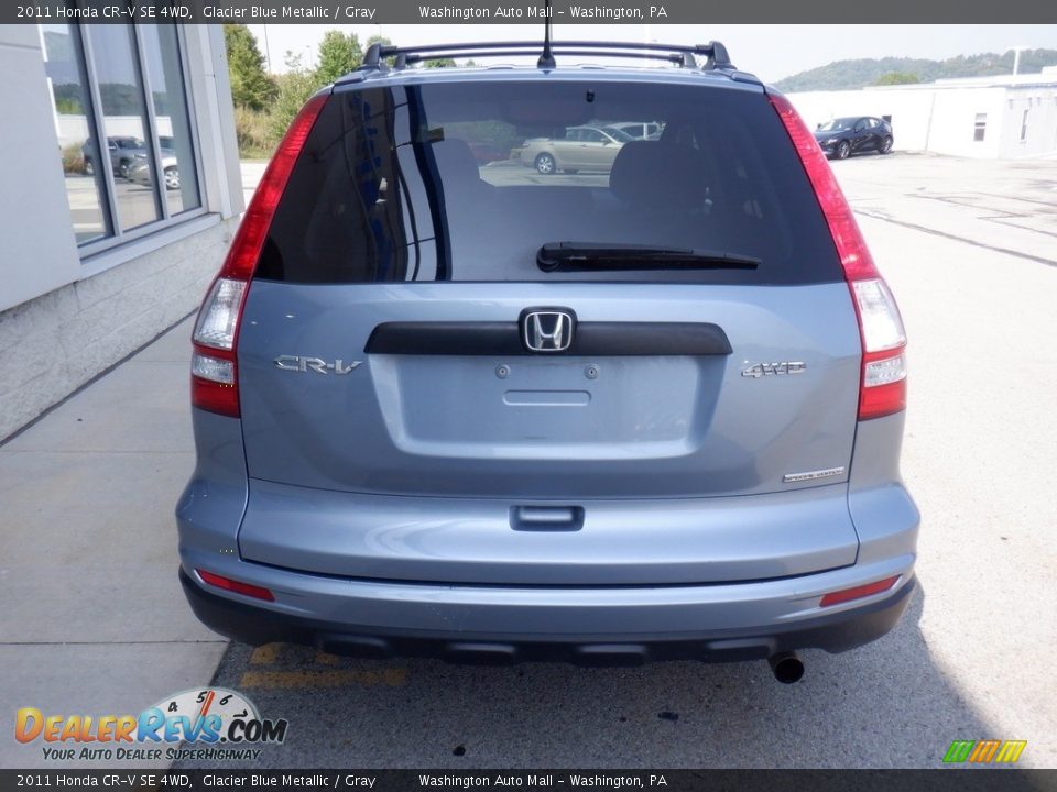 2011 Honda CR-V SE 4WD Glacier Blue Metallic / Gray Photo #8