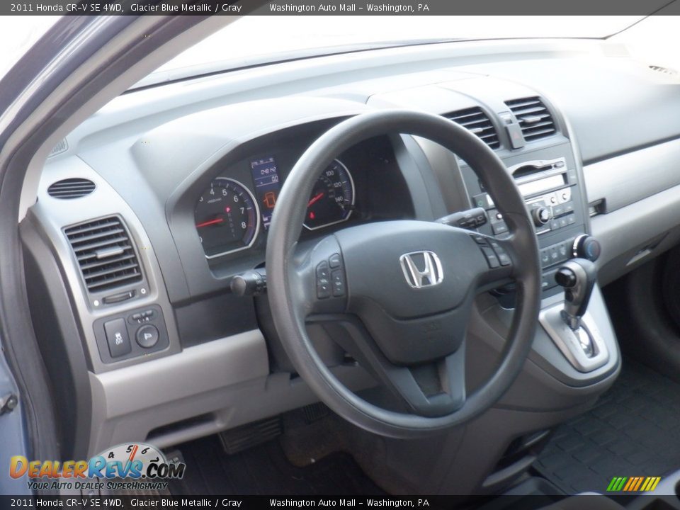 2011 Honda CR-V SE 4WD Glacier Blue Metallic / Gray Photo #11