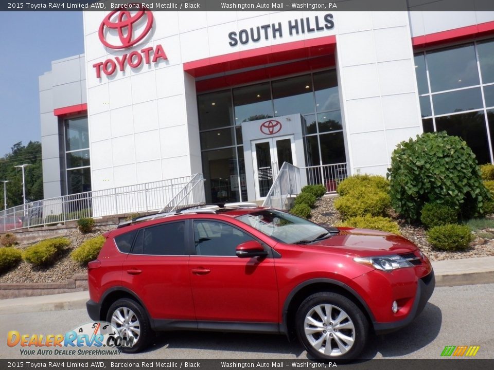 2015 Toyota RAV4 Limited AWD Barcelona Red Metallic / Black Photo #2