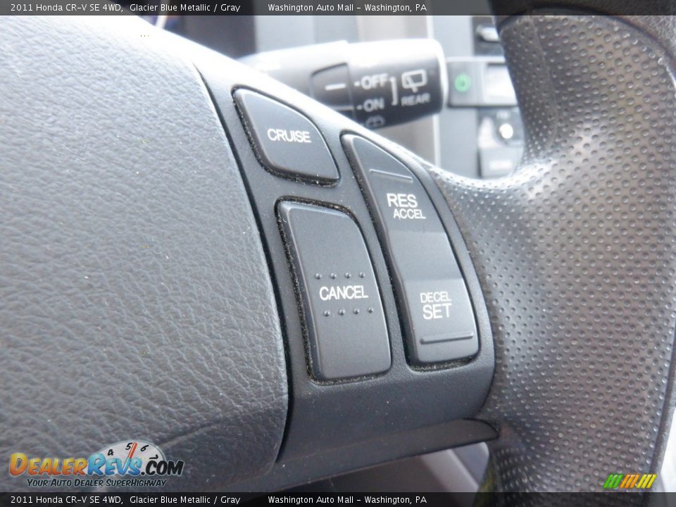 2011 Honda CR-V SE 4WD Glacier Blue Metallic / Gray Photo #20