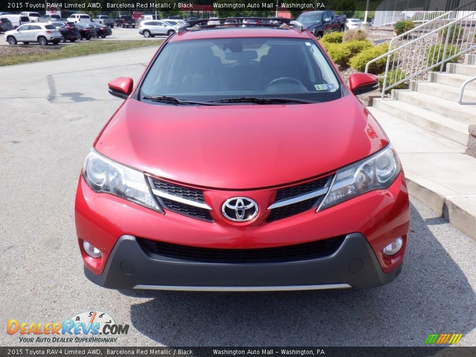 2015 Toyota RAV4 Limited AWD Barcelona Red Metallic / Black Photo #14