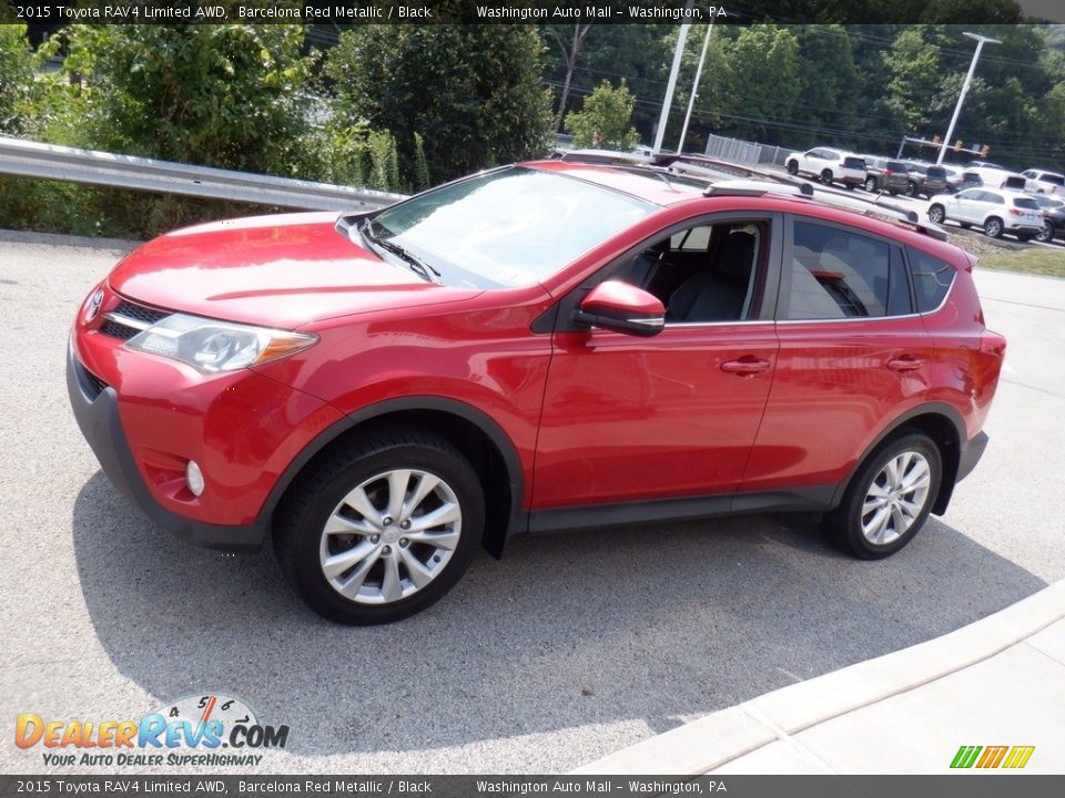 2015 Toyota RAV4 Limited AWD Barcelona Red Metallic / Black Photo #16