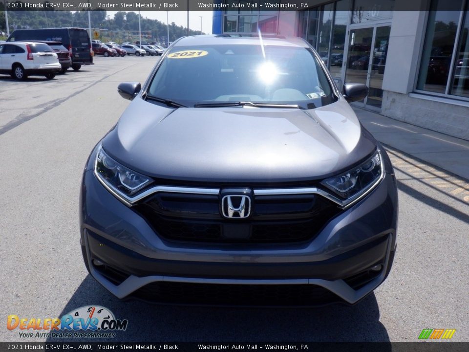 2021 Honda CR-V EX-L AWD Modern Steel Metallic / Black Photo #5