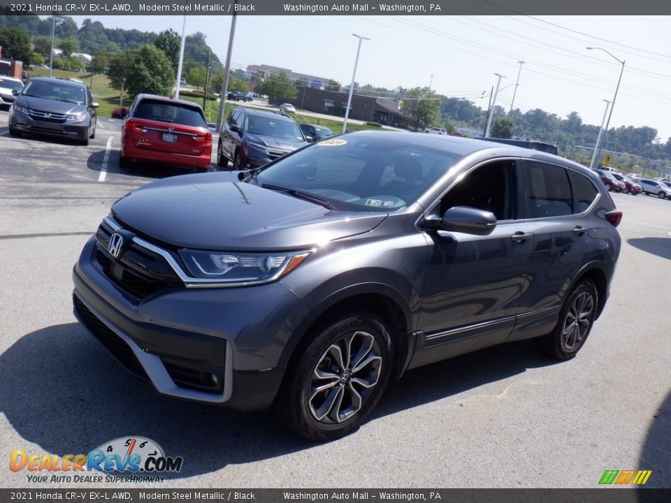 2021 Honda CR-V EX-L AWD Modern Steel Metallic / Black Photo #6