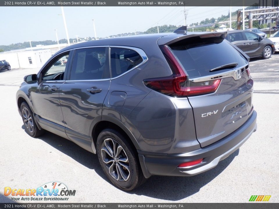 2021 Honda CR-V EX-L AWD Modern Steel Metallic / Black Photo #8