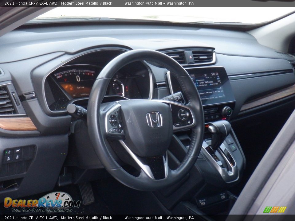 2021 Honda CR-V EX-L AWD Modern Steel Metallic / Black Photo #13