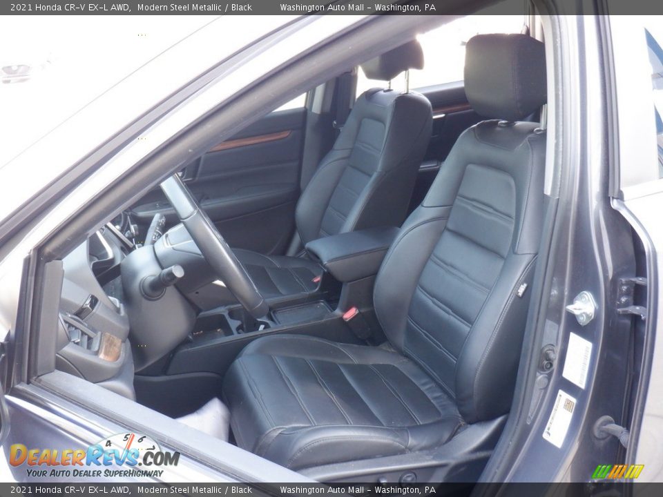 2021 Honda CR-V EX-L AWD Modern Steel Metallic / Black Photo #19