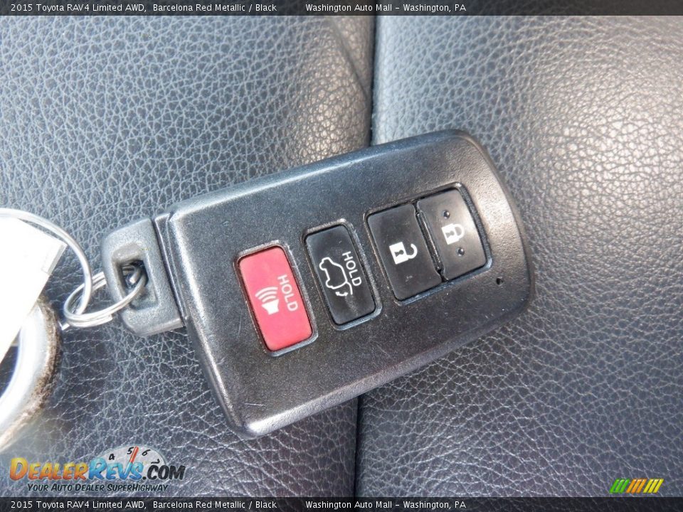 2015 Toyota RAV4 Limited AWD Barcelona Red Metallic / Black Photo #36