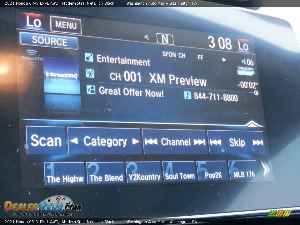 2021 Honda CR-V EX-L AWD Modern Steel Metallic / Black Photo #22