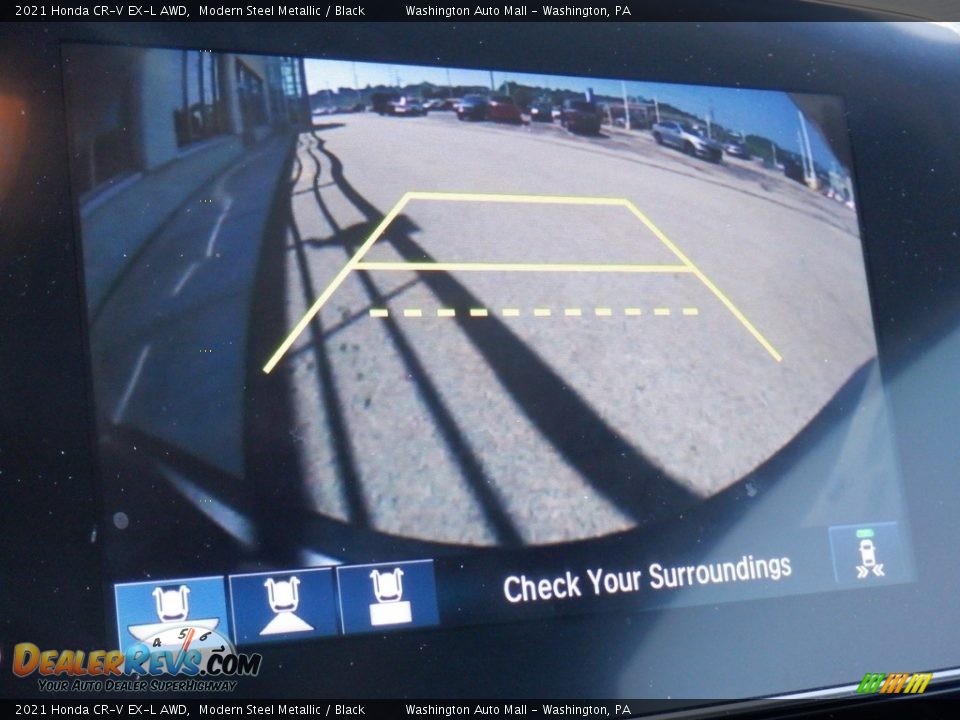 2021 Honda CR-V EX-L AWD Modern Steel Metallic / Black Photo #25