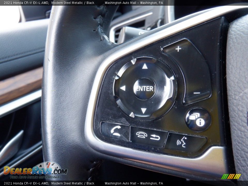 2021 Honda CR-V EX-L AWD Modern Steel Metallic / Black Photo #26
