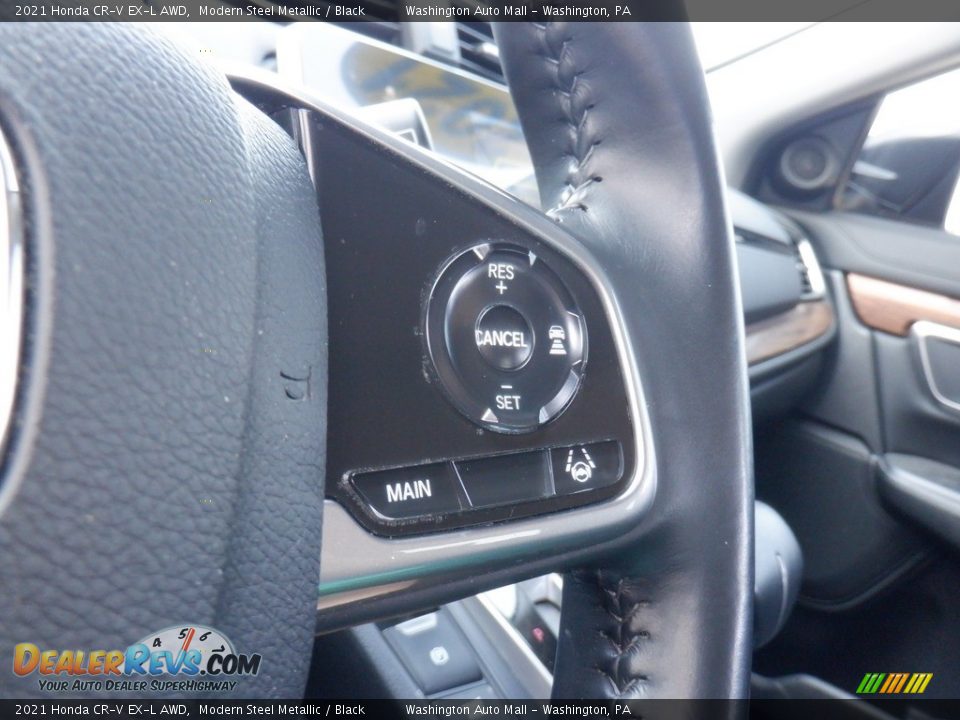 2021 Honda CR-V EX-L AWD Modern Steel Metallic / Black Photo #27