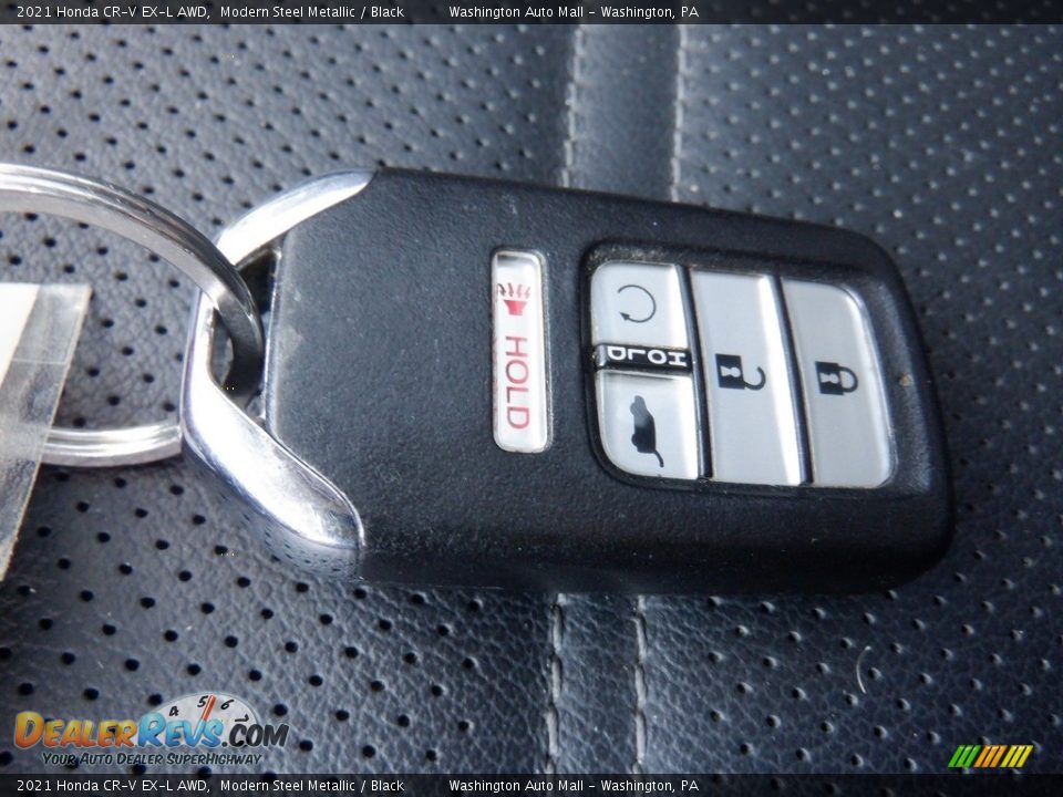 2021 Honda CR-V EX-L AWD Modern Steel Metallic / Black Photo #31