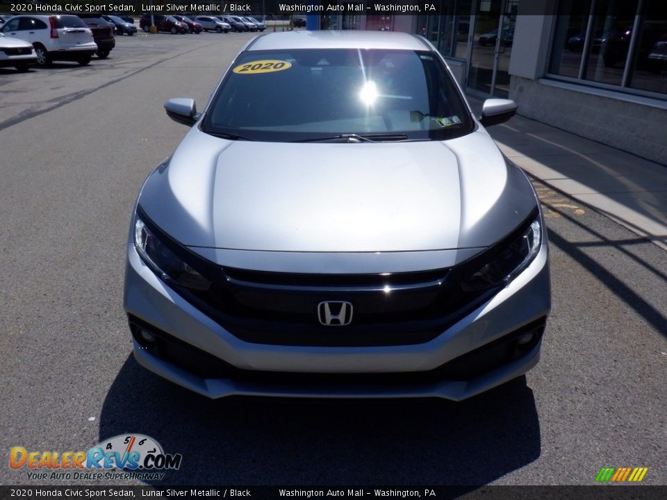 2020 Honda Civic Sport Sedan Lunar Silver Metallic / Black Photo #3