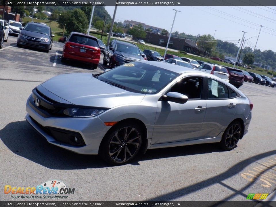 2020 Honda Civic Sport Sedan Lunar Silver Metallic / Black Photo #4