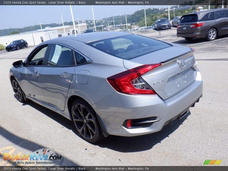 2020 Honda Civic Sport Sedan Lunar Silver Metallic / Black Photo #6