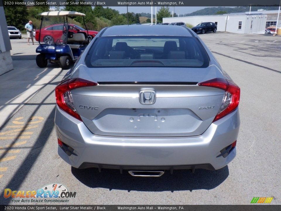 2020 Honda Civic Sport Sedan Lunar Silver Metallic / Black Photo #7