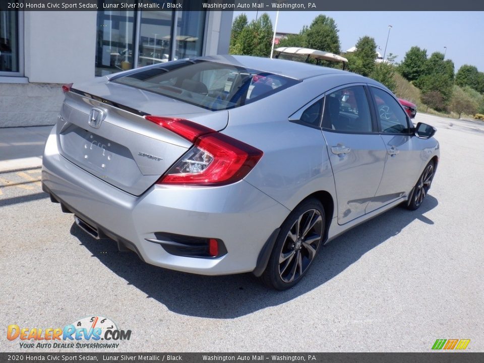 2020 Honda Civic Sport Sedan Lunar Silver Metallic / Black Photo #8