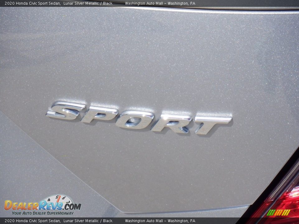 2020 Honda Civic Sport Sedan Lunar Silver Metallic / Black Photo #9