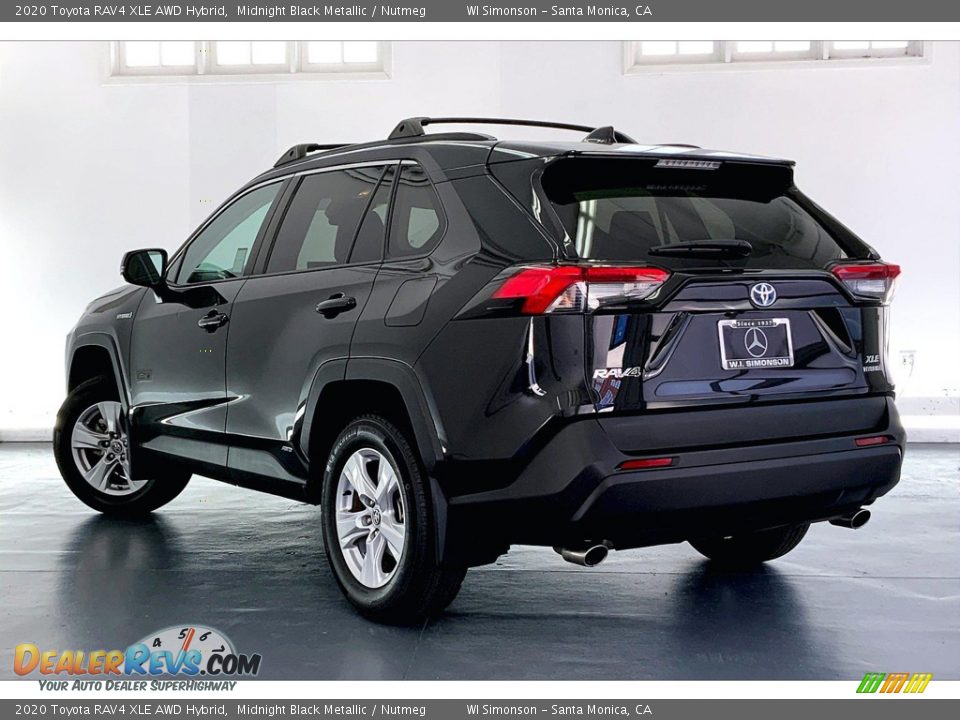 2020 Toyota RAV4 XLE AWD Hybrid Midnight Black Metallic / Nutmeg Photo #10