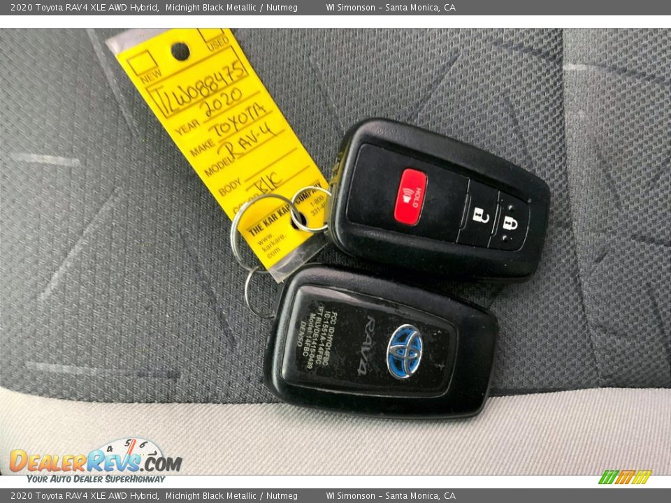 Keys of 2020 Toyota RAV4 XLE AWD Hybrid Photo #11