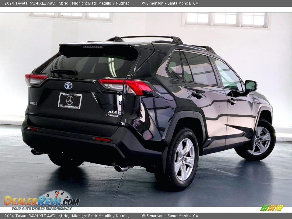 2020 Toyota RAV4 XLE AWD Hybrid Midnight Black Metallic / Nutmeg Photo #13