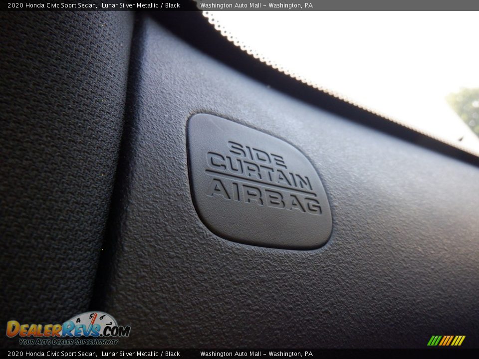2020 Honda Civic Sport Sedan Lunar Silver Metallic / Black Photo #15