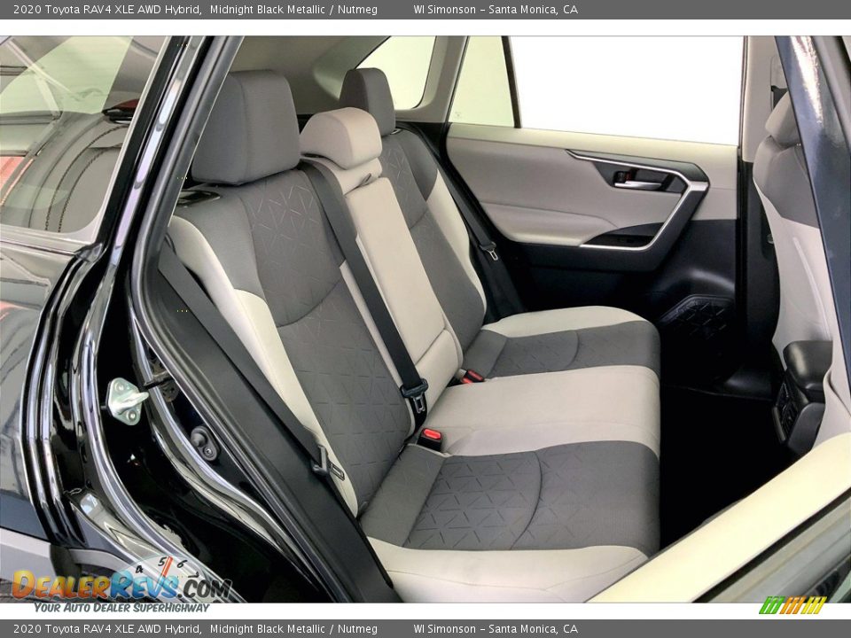 Rear Seat of 2020 Toyota RAV4 XLE AWD Hybrid Photo #19