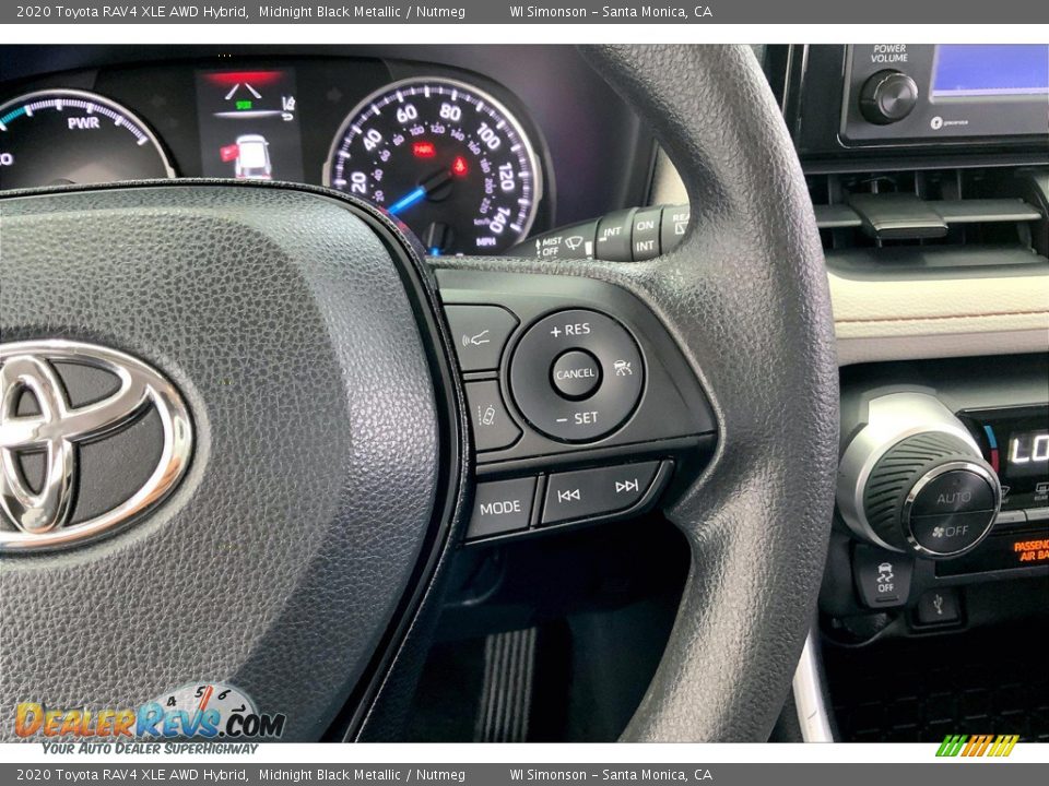 2020 Toyota RAV4 XLE AWD Hybrid Steering Wheel Photo #22