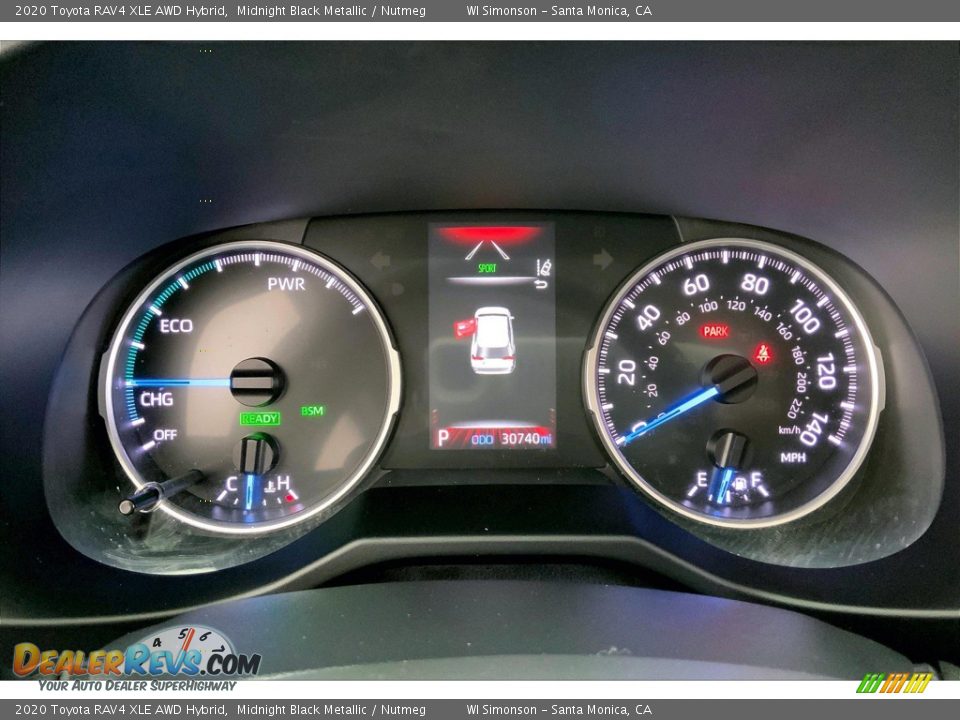 2020 Toyota RAV4 XLE AWD Hybrid Gauges Photo #23