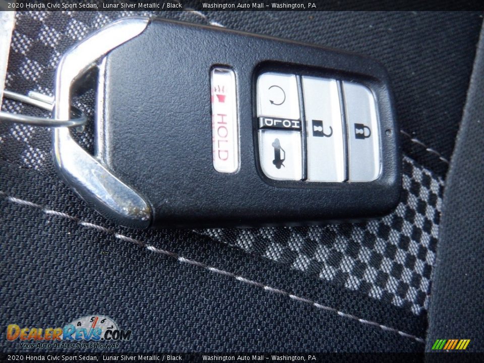 2020 Honda Civic Sport Sedan Lunar Silver Metallic / Black Photo #27