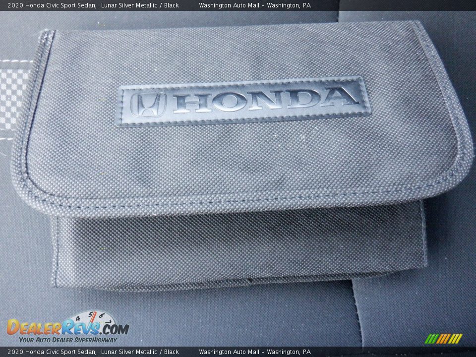 2020 Honda Civic Sport Sedan Lunar Silver Metallic / Black Photo #28