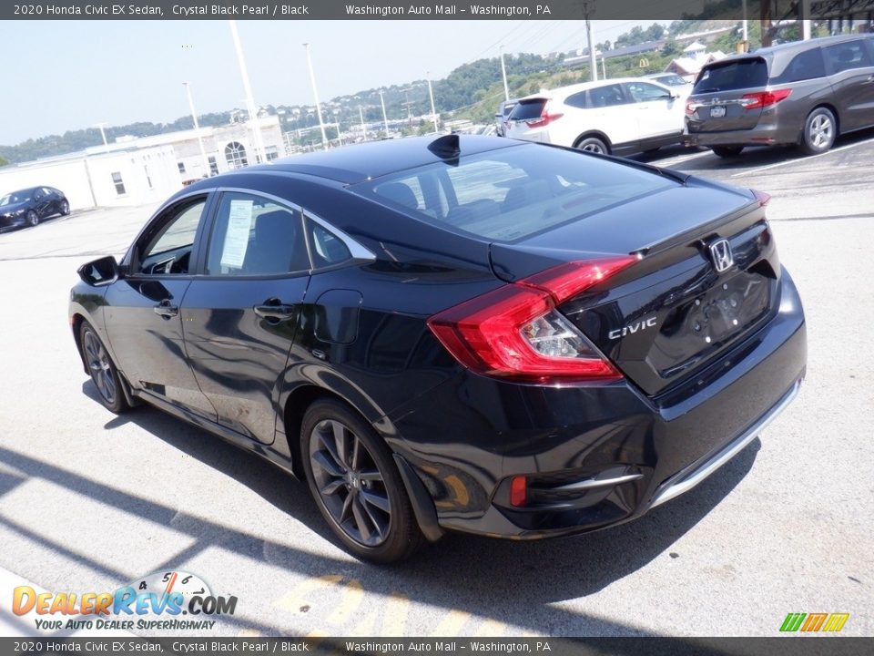 2020 Honda Civic EX Sedan Crystal Black Pearl / Black Photo #6