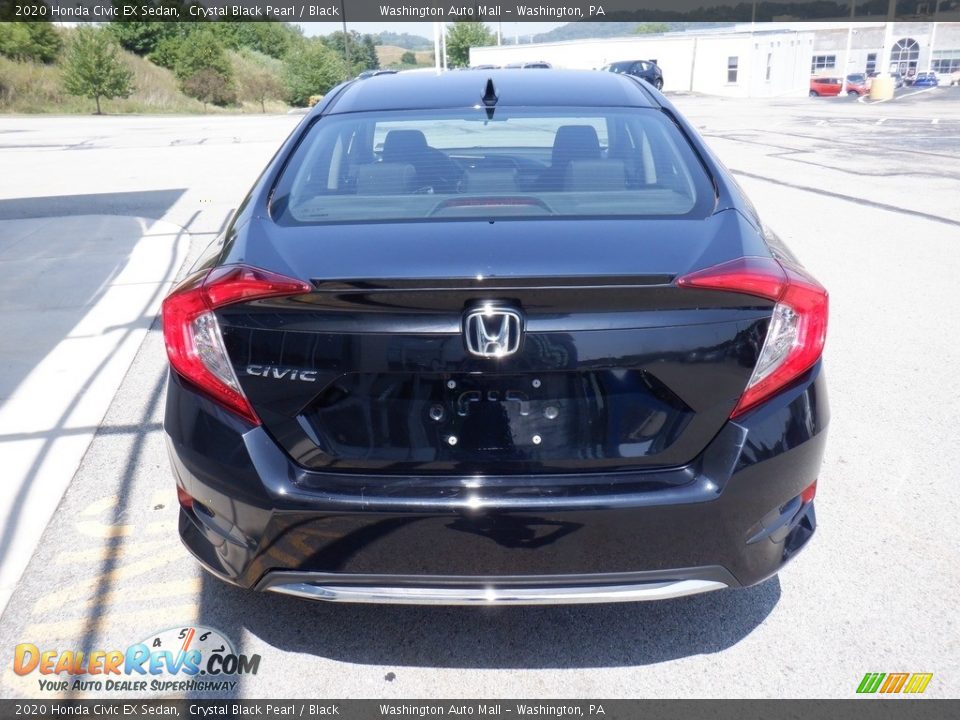 2020 Honda Civic EX Sedan Crystal Black Pearl / Black Photo #7