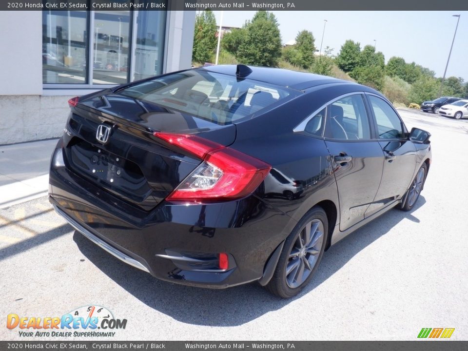 2020 Honda Civic EX Sedan Crystal Black Pearl / Black Photo #8