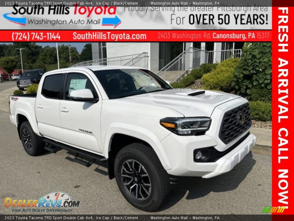 2023 Toyota Tacoma TRD Sport Double Cab 4x4 Ice Cap / Black/Cement Photo #1