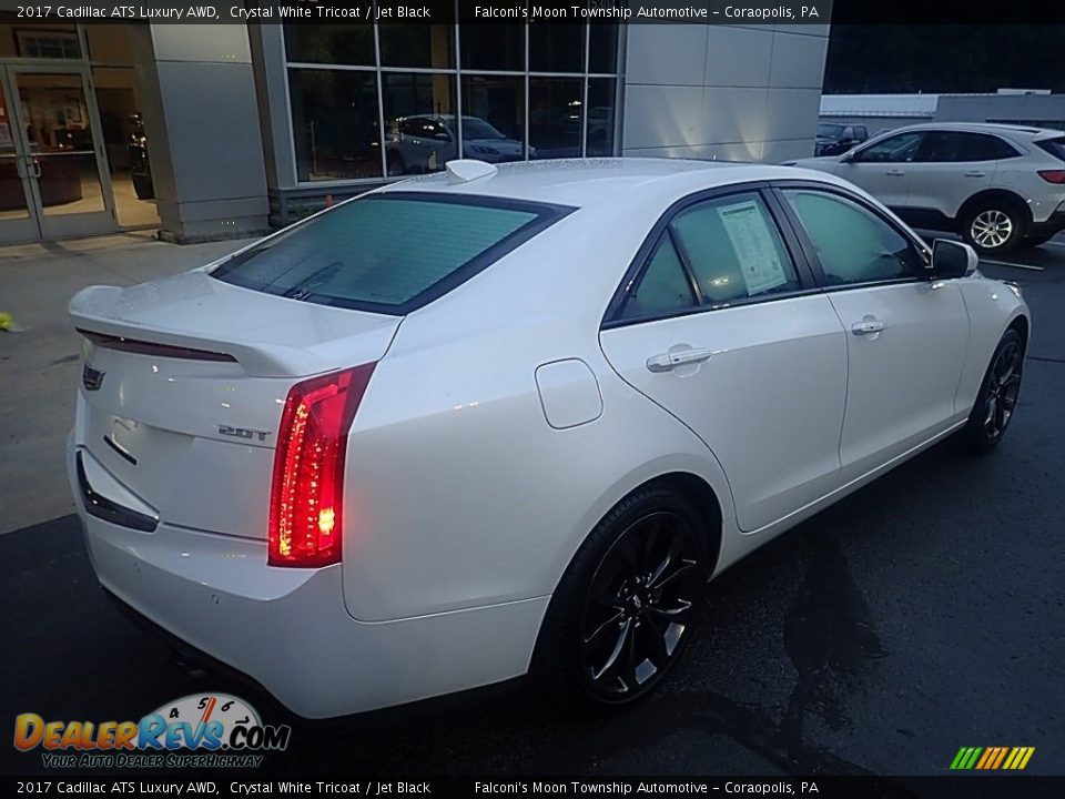 2017 Cadillac ATS Luxury AWD Crystal White Tricoat / Jet Black Photo #2