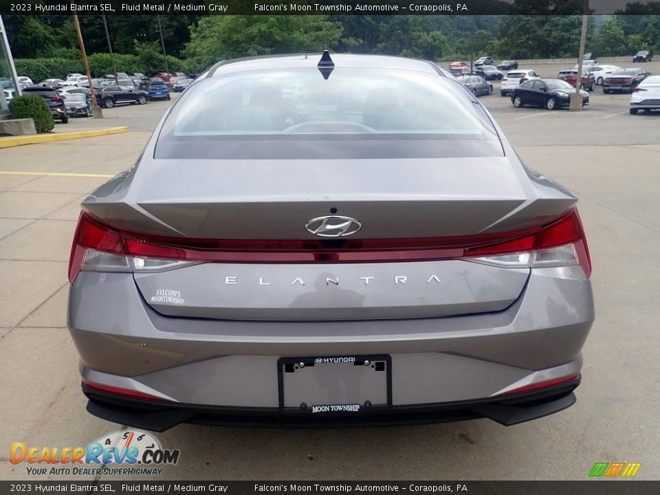 2023 Hyundai Elantra SEL Fluid Metal / Medium Gray Photo #3