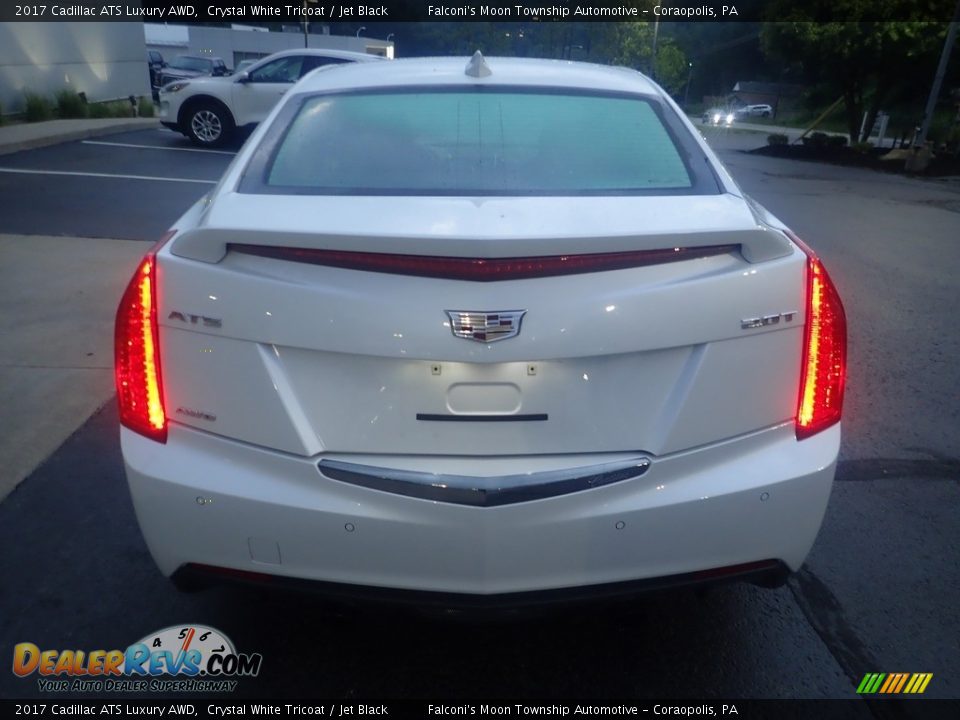 2017 Cadillac ATS Luxury AWD Crystal White Tricoat / Jet Black Photo #3